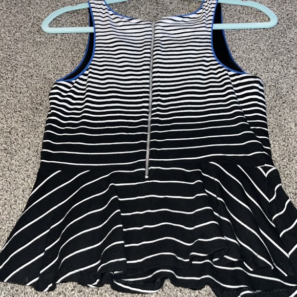 Beautiful stripes peplum tank top! - Picture 3 of 3